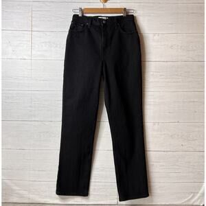 Abercrombie & Fitch Jeans Womens SZ 28/6 Black The 90's Straight Ultra High Rise